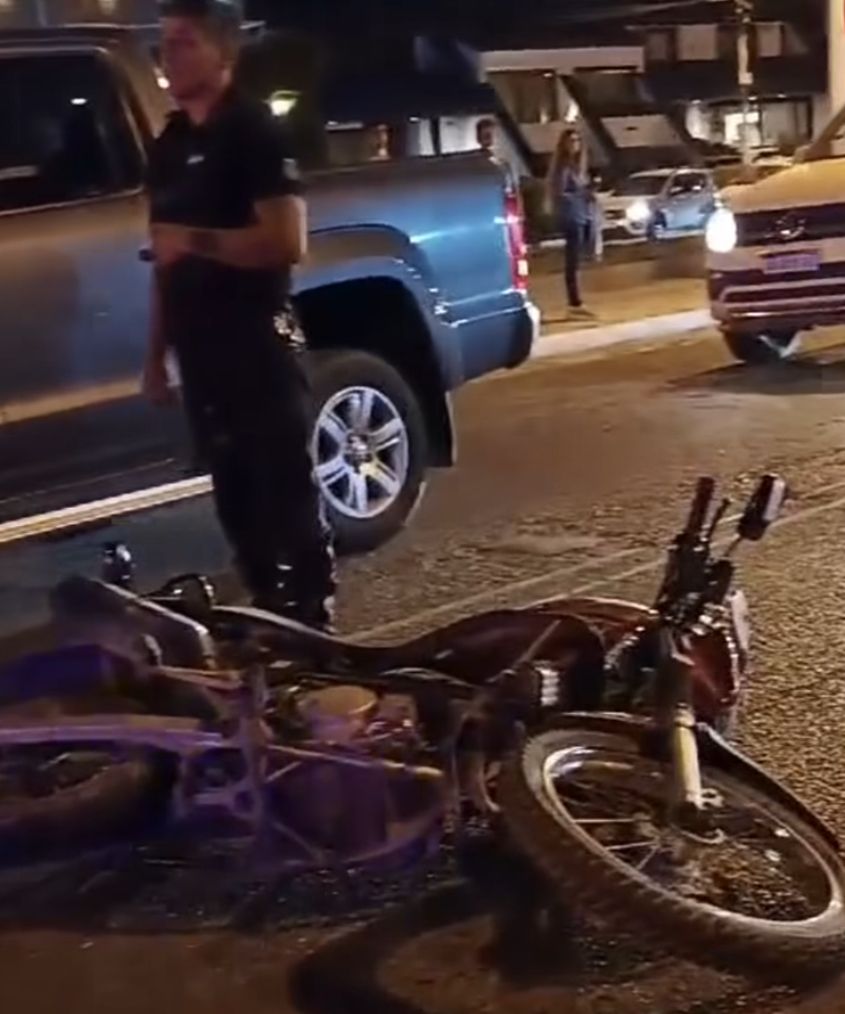 MOTOCICLISTA HERIDO EN COSTANERA