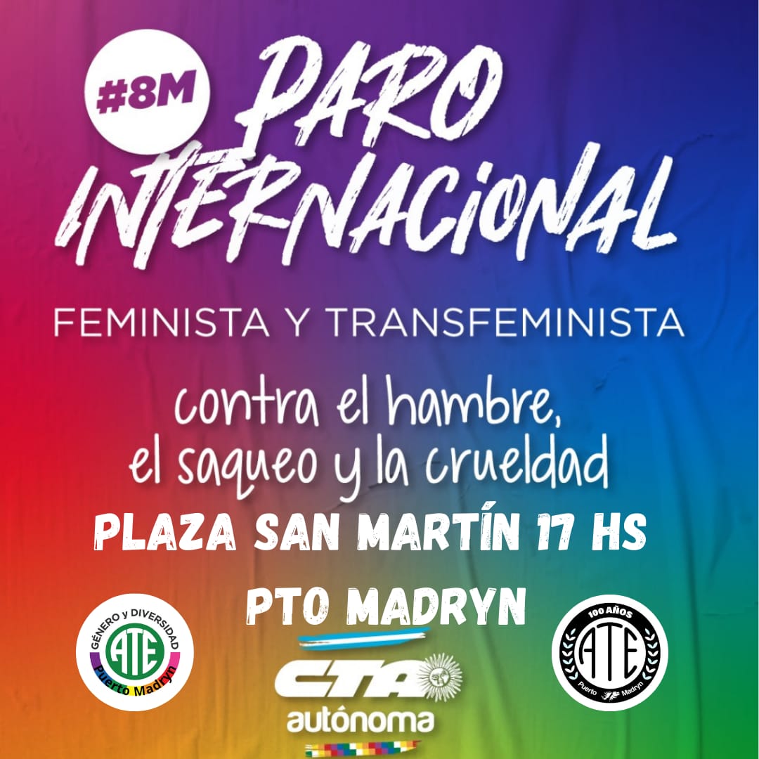 DIA DE LA MUJER: CONVOCAN A MARCHAR