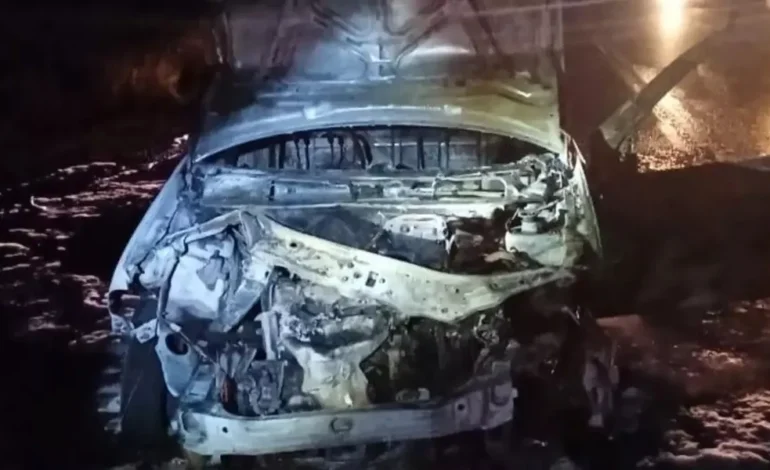 CHOQUE VIOLENTO, CAMIONETA SE INCENDIO TRAS IMPACTO