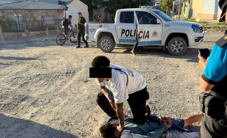 PELEA ENTRE FAMILIAS CON UN TIRO EN LA CABEZA