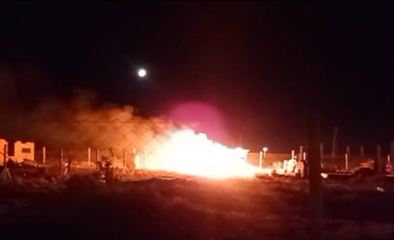 INCENDIO EN CASA EN OBRA