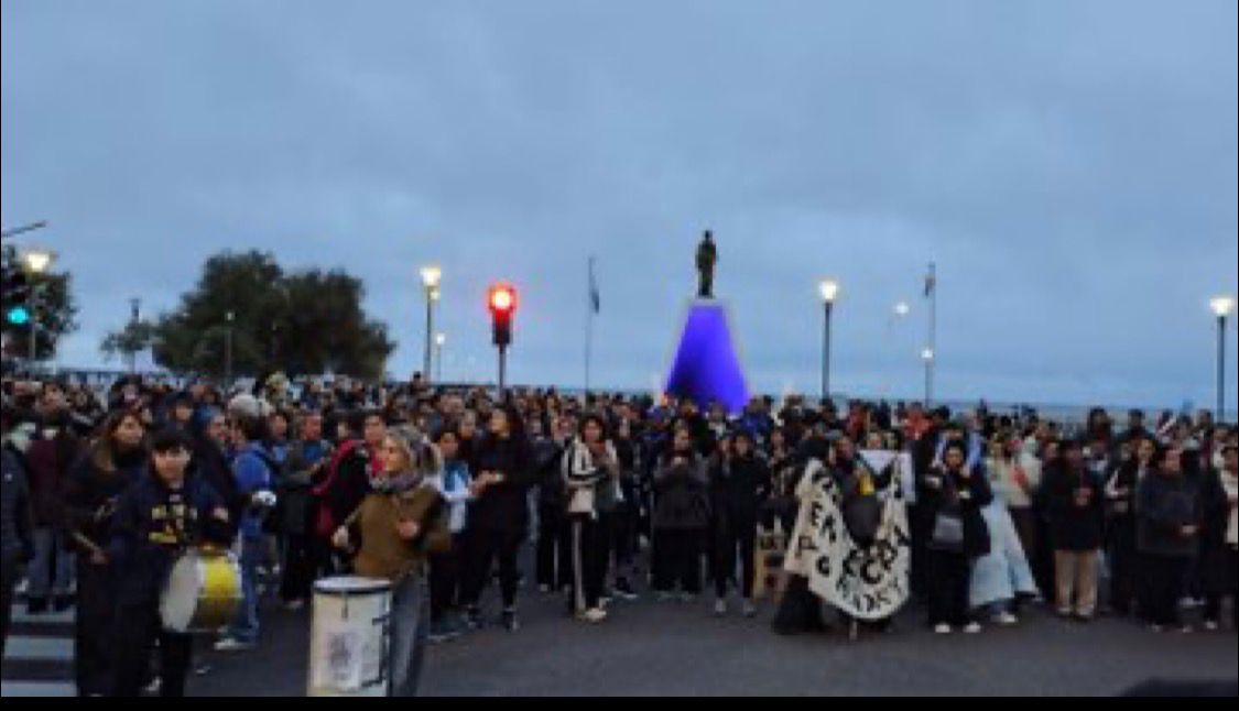 RECLAMO DOCENTE Y ORGANIZACION DE MARCHA