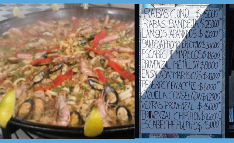 PRECIOS DE LA FERIA DE PESCADORES ARTESANALES