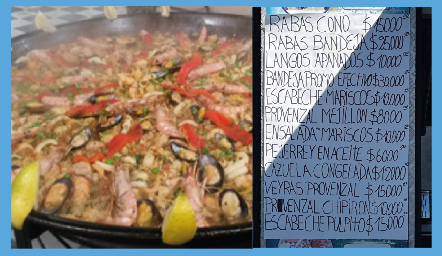 PRECIOS DE LA FERIA DE PESCADORES ARTESANALES