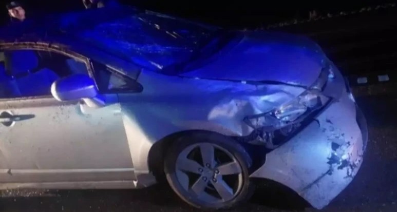 VOLCÓ EN LA DOBLE TROCHA Y TENÍA 1,68 DE ALCOHOL EN SANGRE